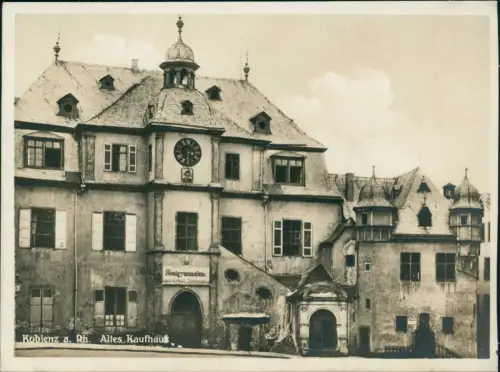 Ansichtskarte Koblenz Altes Kaufhaus 1929