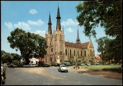 Jakarta Djakarta | Batavia Geredja Katholik Catholic Church Auto VW Käfer 1965
