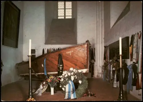 Ansichtskarte Lübeck Pamir-Gedenkstätte St. Jakobi-Kirche 1970