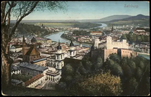 Ansichtskarte Salzburg Panorama-Ansicht 1916