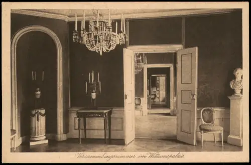 Ansichtskarte Weimar Versammlungszimmer im Wittumspalais 1910