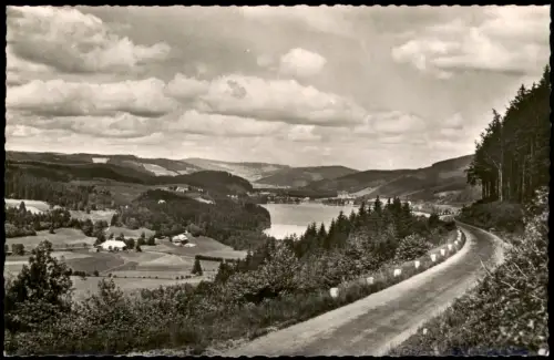 Titisee-Neustadt Titiseeblick von der Straße Titisee-Bärental-Feldberg 1960