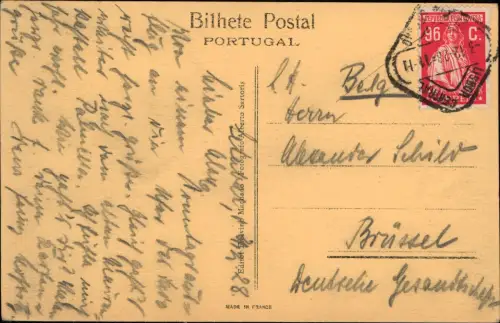 Postcard Setúbal Palácio da Comenda 1911