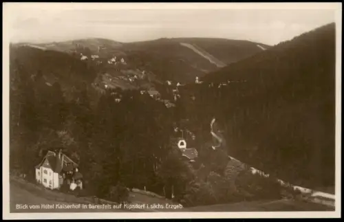 Bärenfels Erzgebirge Altenberg Blick vom Hotel Kaiserhof im Winter 1927