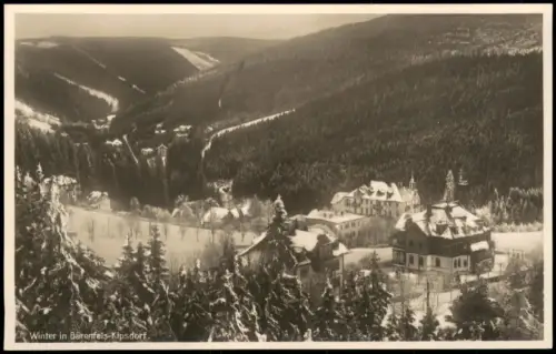 Bärenfels (Erzgebirge)-Altenberg (Erzgebirge) Stadt und Hotel im Winter 1927