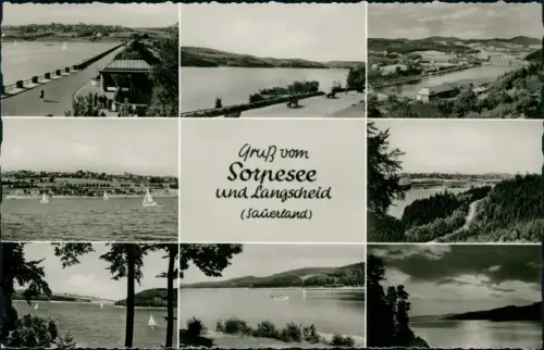 Ansichtskarte Sundern (Sauerland) Sorpesee/Sorpetalsperre 1961