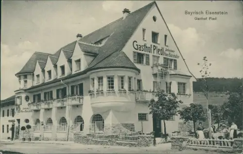 Ansichtskarte Bayerisch Eisenstein Gasthof Pledl 1910