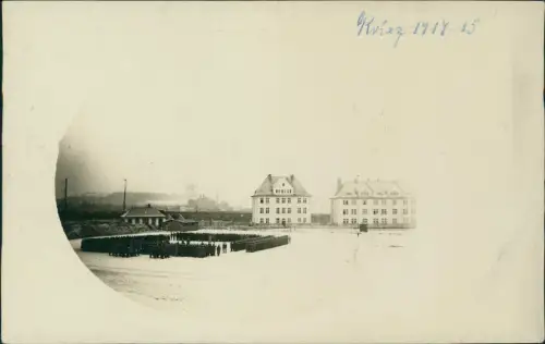 Wilhelmshaven Kaserne der Kais. Matrosen Division - Apell im Winter 1915