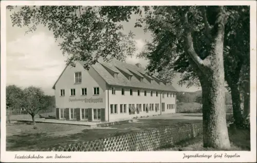Ansichtskarte Friedrichshafen Jugendherberge Graf Zeppelin 1954