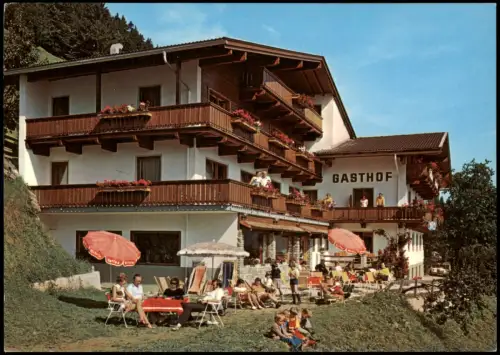 Ansichtskarte Hippach Gasthof Berghof im Zillertal Tirol 1980