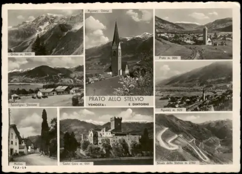 .Trentino-Südtirol Mehrbildkarte PRATO ALLO STELVIO Trentino-Südtirol 1937