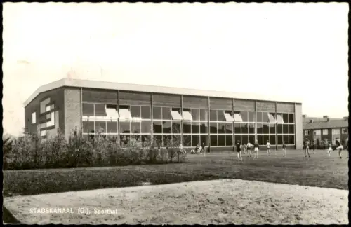 Postkaart Stadskanaal STADSKANAAL (0.), Sporthal, Sporthalle 1960