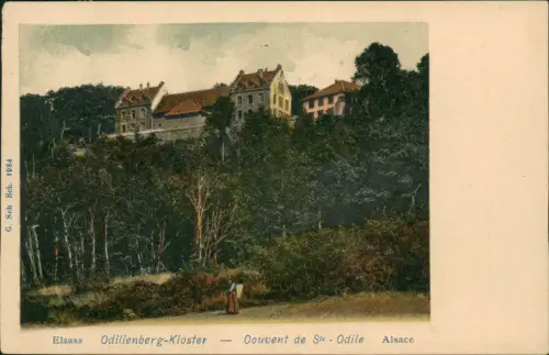St. Odilienberg Mont Sainte-Odile Elsass Kloster Couvent Ste. Odile Alsace 1900