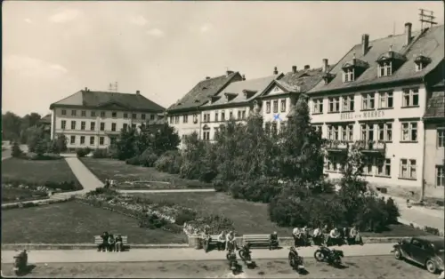 Ansichtskarte Bad Frankenhausen Partie am Anger zur DDR-Zeit 1961/1960