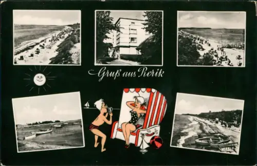 Ansichtskarte Rerik DDR Mehrbildkarte Grüße vom Ostseestrand 1961