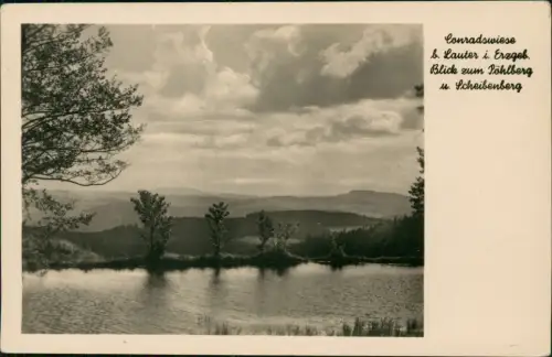 Annaberg-Buchholz Conradswiese b. Lauter im Erzgebirge Blick zum Pöhlberg 1954
