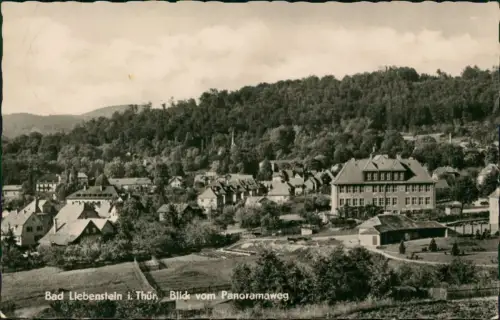 Bad Liebenstein Panorama-Ansicht Blick vom Panoramaweg zur DDR-Zeit 1961