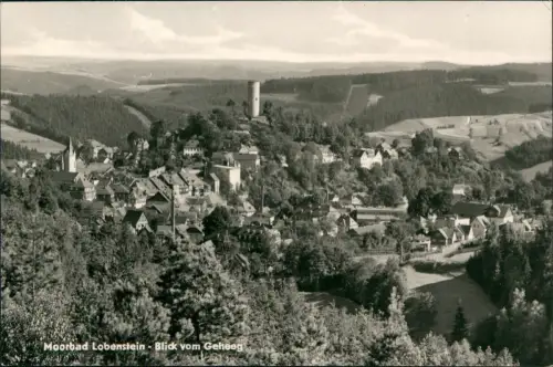 Ansichtskarte Bad Lobenstein Panorama-Ansicht Moorbad Blick vom Geheeg 1975