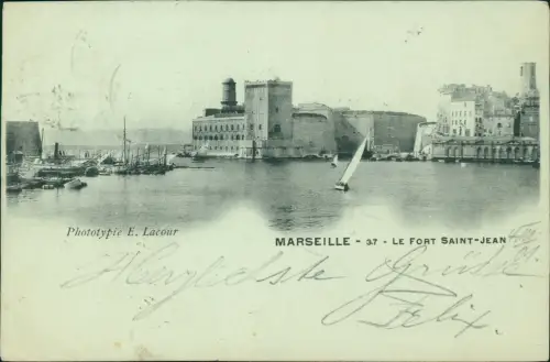 CPA Marseille LE FORT SAINT-JEAN 1901
