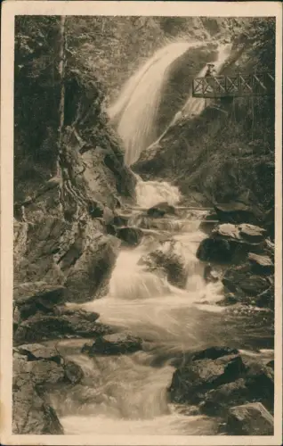 Ansichtskarte Ravenna-Wasserfall Ravenna-Wasserfall Aussichtsplattform 1928