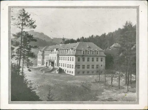 Dittersbach Jetřichovice   Lazarett 1943 Feldpoststempel WK2 Tetschen Decin