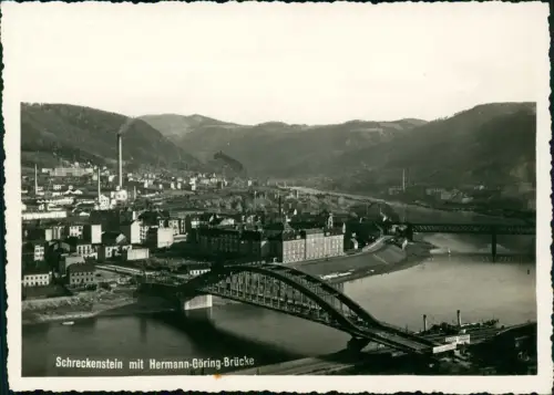 Schreckenstein Aussig Střekov (Laben) Ústí nad Labem Fabrik 1936 Privatfoto