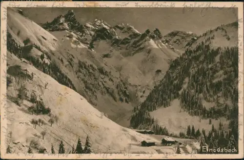 Ansichtskarte Einödsbach-Oberstdorf (Allgäu) Umland-Ansicht 1920