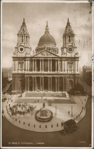 Postcard City of London-London St. Paul’s Cathedral 1927