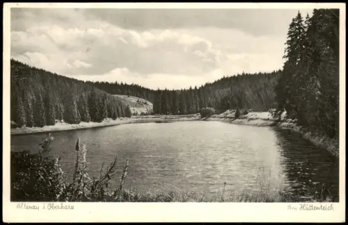 Altenau-Clausthal-Zellerfeld Umland-Ansicht Oberharz Partie Am Huttenteich 1952