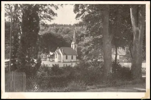 Ansichtskarte Elend (Harz) Ortspartie an der Kirche 1949