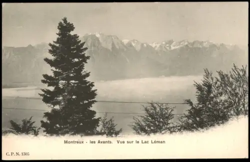 Montreux (Muchtern) Montreux les Avants Vue sur le Lac Léman 1900