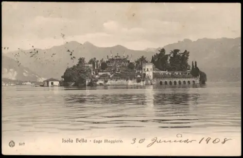 Cartolina Stresa Stresa Isola Bella Lago Maggiore 1908