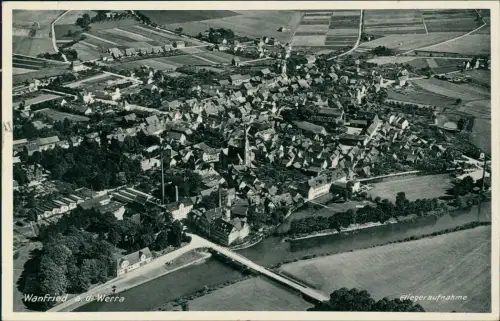 Ansichtskarte Wanfried Luftbild (Luftaufnahme) Wanfried an der Werra 1933