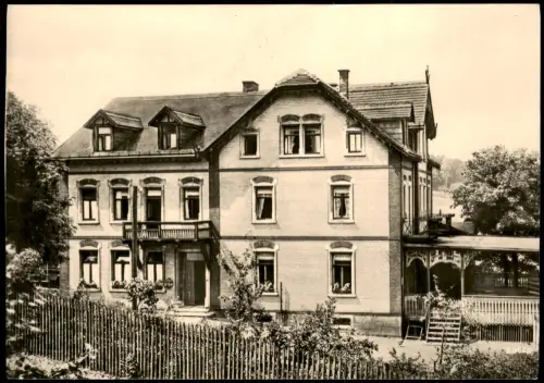 Ansichtskarte Hetzdorf-Halsbrücke Partie am Bergschlößchen - Fotokarte 1966