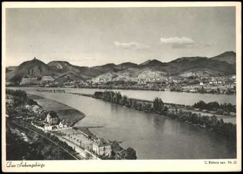 Königswinter Das Siebengebirge Rhein (Weinbrennerei Richarz Naturaufnahme) 1940
