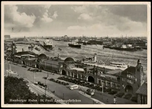 St. Pauli-Hamburg Hamburger Hafen St. Pauli Landungsbrücken 1940