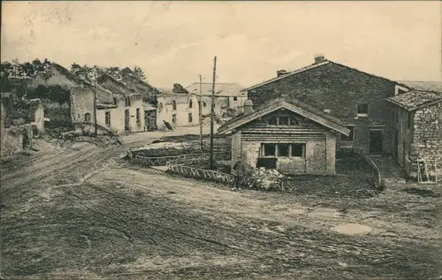 Ansichtskarte  Feldpostkarte aus Moronvilliers 1918   Feldpoststempel
