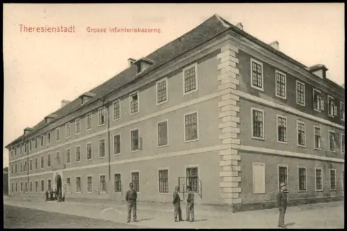 Postcard Theresienstadt Terezín Grosse Infanteriekaserne. 1915