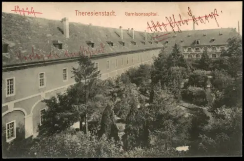 Postcard Theresienstadt Terezín Garnisonsspital. 1915