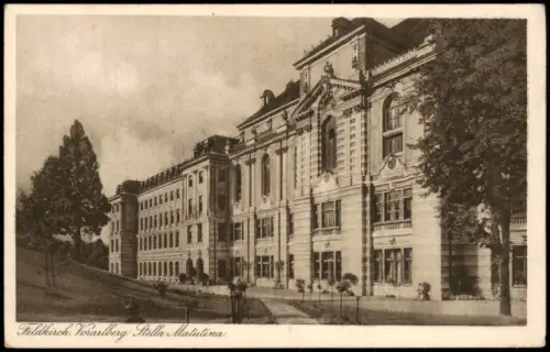 Ansichtskarte Feldkirch Gebäude-Ansicht Partie am Stella Matutina 1938