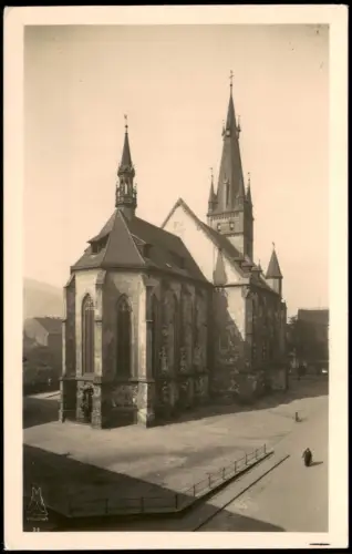 Postcard Aussig Ústí nad Labem Kirche Erzdekanalkirche 1940