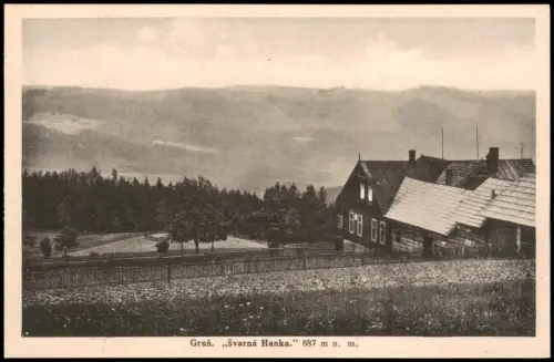 Postcard Gruň (Tschechien) Gruň Švarná Hanka 1910