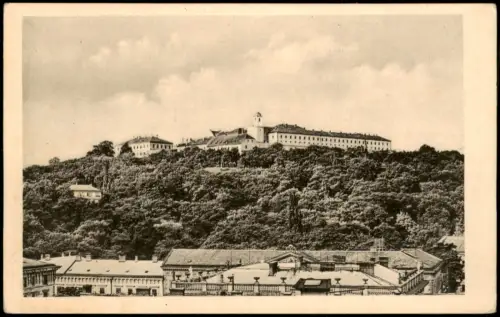 Postcard Brünn Brno Hrad Brno, Blick zur Burg Festung 1930