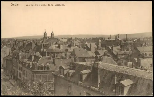 Sedan Sedan Panorama-Ansicht Vue générale prise de la Citadelle 1917
