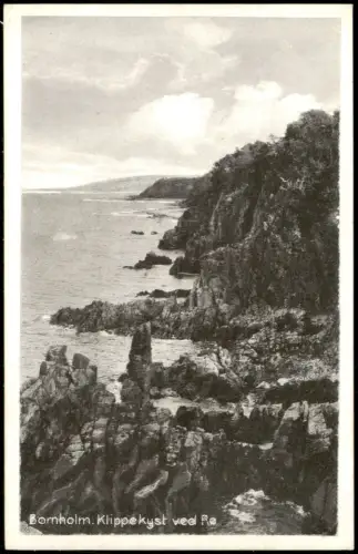 Postcard Bornholm Klippekyst ved Re Umlandansicht 1920