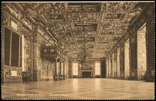 Kopenhagen København Riddersalen Schloss Slot Frederiksborg 1910