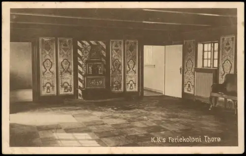 Postcard .Dänemark - Dänemark (allgemein) K.K's Feriekoloni Thore 1910