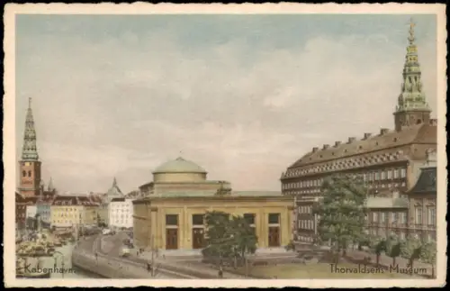 Postcard Kopenhagen København Thorvaldsens-Museum 1925