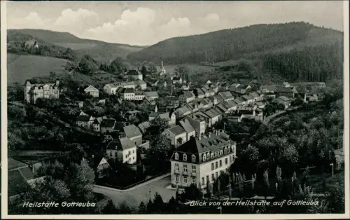 Bad Gottleuba-Berggießhübel Sachsen Blick von der Heilstätte auf Gottleuba 1930