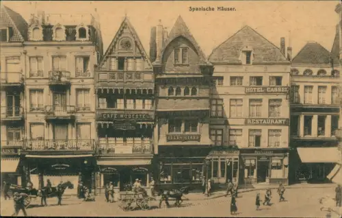 CPA Valenciennes Spanische Häuser 1914